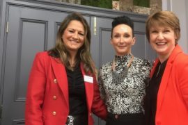 Total Fitness CEO Sophie Lawler (middle) with Marketing WAM;s Jan Cowan (L) and Sue Souter (R)