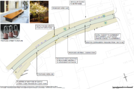 Macclesfield town centre improvement works on Castle Street
