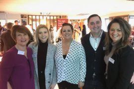 Marketing WAM's Sue Souter and Jan Cowan with delegates from new members Fabric IT and ID-I Promotional Merchandise