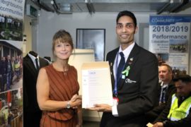 Vishal Trivedi receives NVQ certificate from Manchester Airport Academy