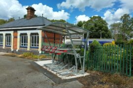 New cycle parking at Poyton station ready for use