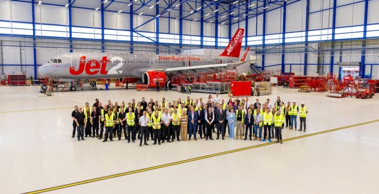 Jet2.com opens new manchester airport hangar