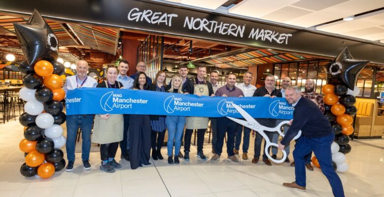 Food market hall opens to passengers flying from Manchester Airport Terminal 2